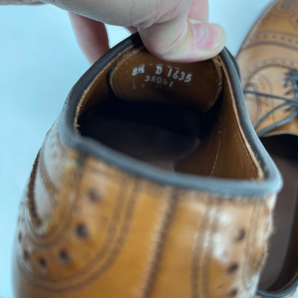 Allen Edmonds Oxfords Strand Cap Toe Wingtip Brogue Leather Dress Shoes 8.5 D - Picture 9 of 9